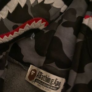Bape Color Camo Shark Full Zip Hoodie Black